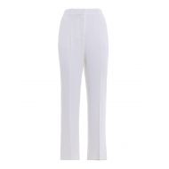 Givenchy White stretch cady trousers