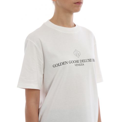  Golden Goose Logo lettering oversize cotton Tee