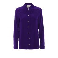 Gucci Purple silk crepe de chine shirt