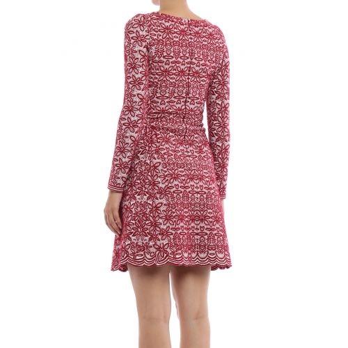  Alaia Jacquard wool blend flared dress
