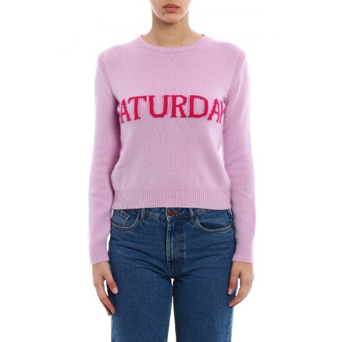  Alberta Ferretti Rainbow Week Saturday lilac sweater
