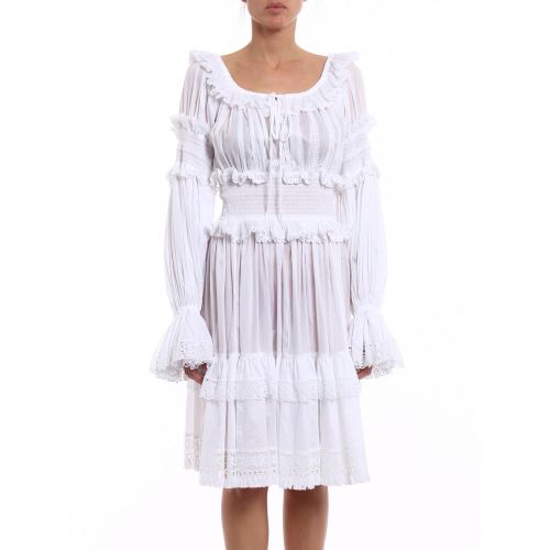  Dolce & Gabbana Frilled cotton voile dress