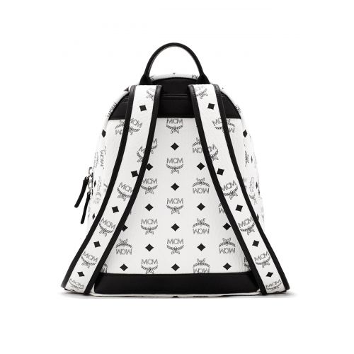  Mcm Dual Stark white small backpack