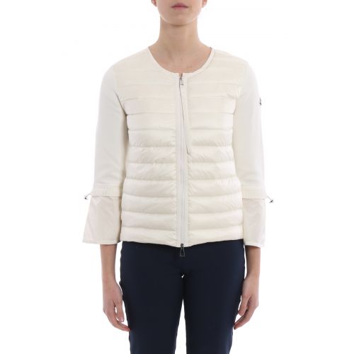 몽클레르 Moncler White padded nylon tricot jacket