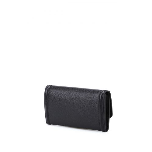  Salvatore Ferragamo Vara bow black leather flap wallet