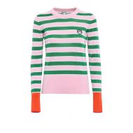 Kenzo Pink and green striped sweater