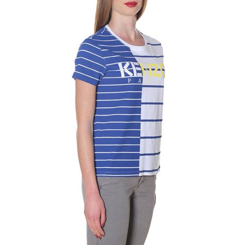 겐조 Kenzo Striped colour block T-shirt