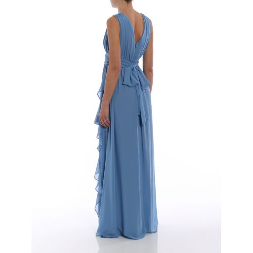  Paolo Fiorillo Light blue frilled empire dress
