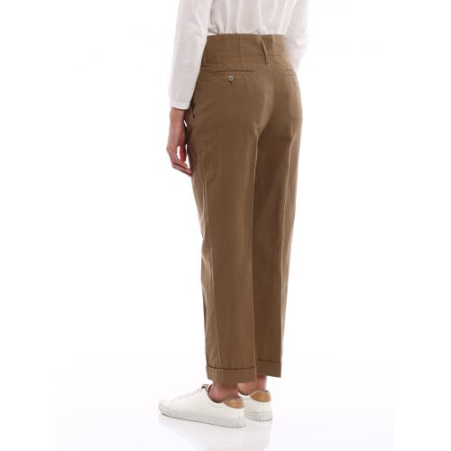  Aspesi Linen blend pleated trousers