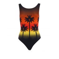 Marcelo Burlon Red Palm one-piece swimsuit