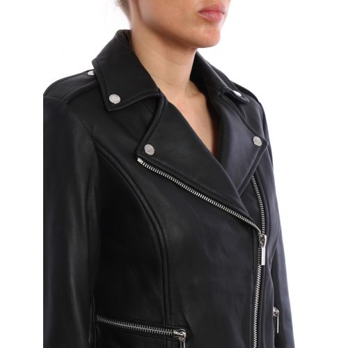 마이클 코어스 Michael Kors Leather biker jacket