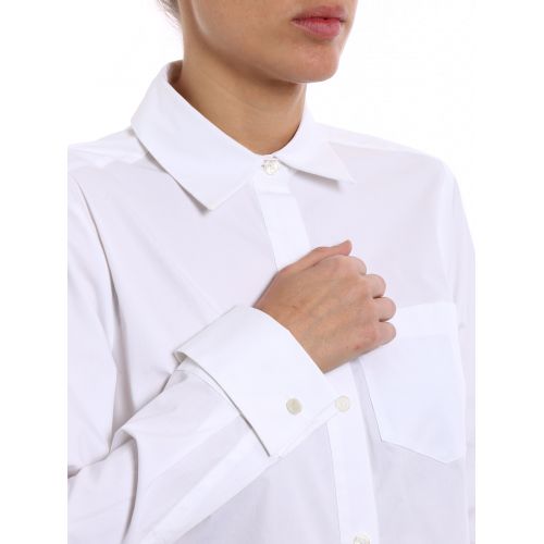 마이클 코어스 Michael Kors Long poplin white shirt