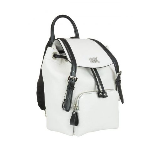 마이클 코어스 Michael Kors Mott white leather small backpack