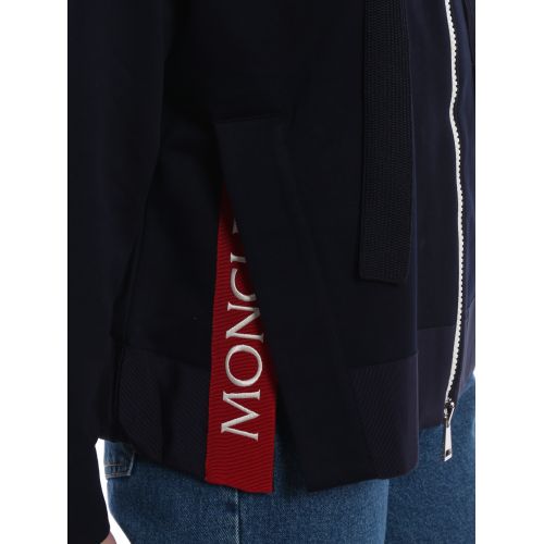 몽클레르 Moncler Boxy zipped hoodie with side slit