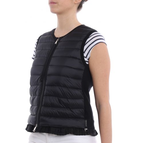 몽클레르 Moncler Padded front black cotton vest