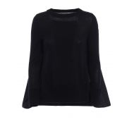 Moncler Wool and techno fabric sweater