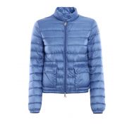 Moncler Lans light blue puffer jacket