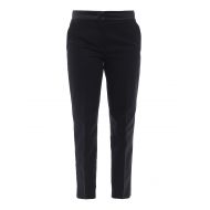 Moncler Stretch cotton black trousers
