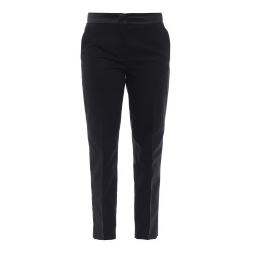 몽클레르 Moncler Stretch cotton black trousers