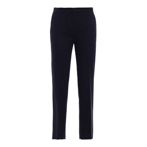 몽클레르 Moncler Stretch cotton dark blue trousers