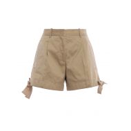 Moncler Khaki cotton drill short pants