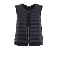 Moncler Padded front black cotton vest