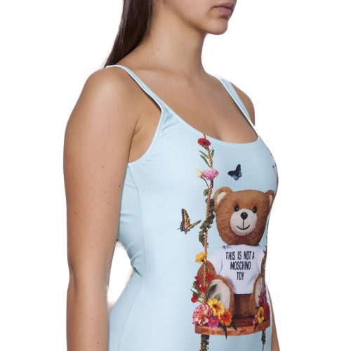  Moschino Floral Bear one-piece swimsuit