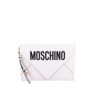 Moschino Leather envelope clutch