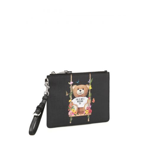  Not A Moschino Toy black pouch