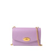 Mulberry Darley lilac leather small clutch