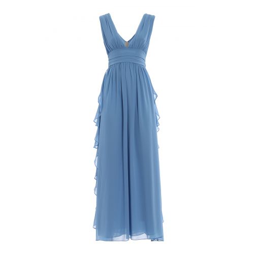  Paolo Fiorillo Light blue frilled empire dress