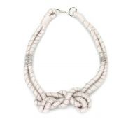 Paolo Fiorillo Embellished wool necklace
