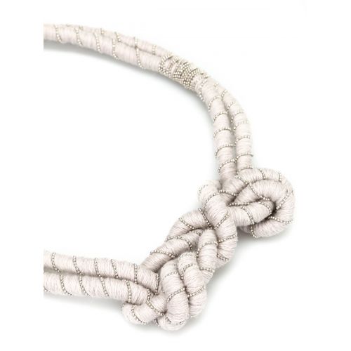  Paolo Fiorillo Embellished wool necklace