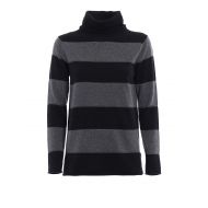 Paolo Fiorillo Striped wool blend turtleneck