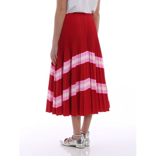  Valentino Pleated circle midi skirt