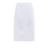 Prada Stretch poplin A-line white skirt
