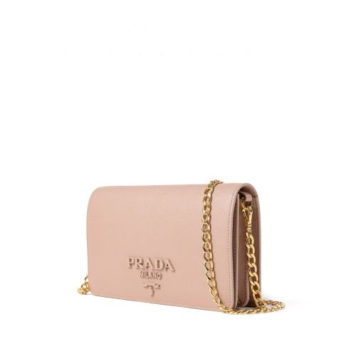 프라다 Prada Saffiano Monochrome wallet bag