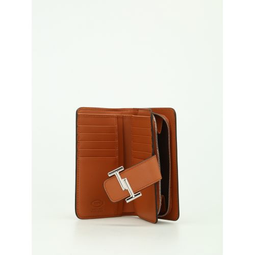 토즈 TodS Double T leather wallet
