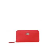 TodS Red leather continental wallet