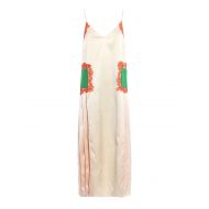 Tory Burch Claire silk satin and lace dress