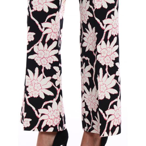  Valentino Flower patterned flared trousers