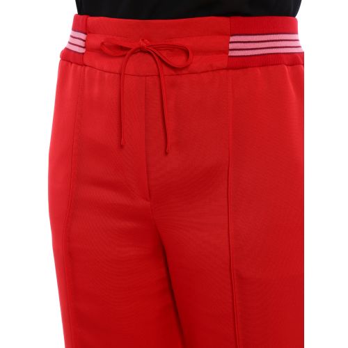  Valentino Fluid Ottoman formal red trousers