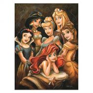 Disney Princess Gathering Giclee by Darren Wilson