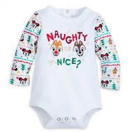 Disney Chip, Dale, Santa Mickey, and Minnie Mouse Naughty or Nice? Long Sleeve Bodysuit for Baby