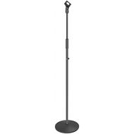 [아마존베스트]Neewer Compact microphone stand, floor stand with microphone holder, adjustable height, robust iron tripod with a solid round base removable for easy transport (black).