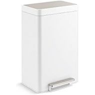 Kohler K-20956-STW Dual Compartment Step Trash Can, Liner, White Stainless