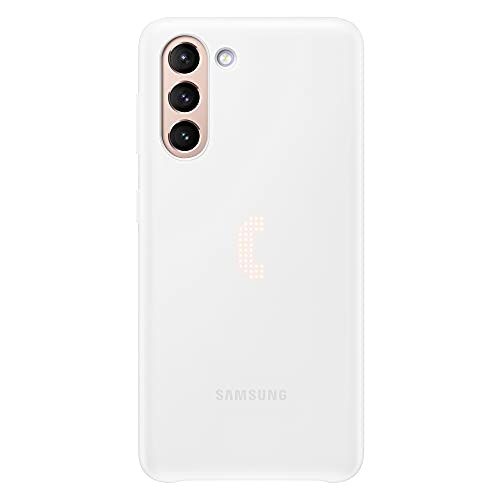 삼성 Samsung Galaxy S21 Official LED Back Cover (White, S21)