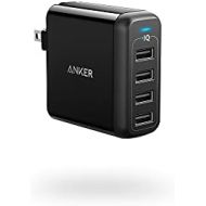 Anker 40W 4-Port USB Wall Charger with Foldable Plug, PowerPort 4 for iPhone XS/XS Max/XR/X/8/7/6/Plus, iPad Pro/Air 2/Mini 4/3, Galaxy/Note/Edge, LG, Nexus, HTC, and More