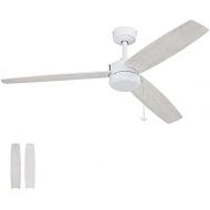 Prominence Home 51467-01 Journal Ceiling Fan, 52, Bright White