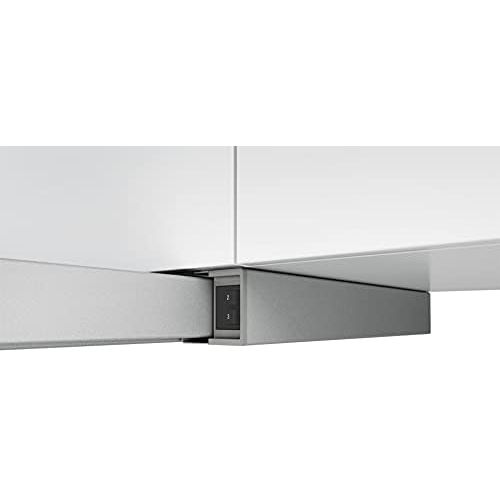  [아마존베스트]Bosch Hausgerate Bosch DFM064W54 Series 2 Flat Screen Hood B / 60 cm / Silver Metallic / Optional Recirculation or Exhaust Operation / Rocker Switch / Metal Grease Filter (Dishwasher Safe)